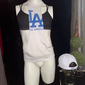 Los Angeles Graphic Tank Top - Black and White